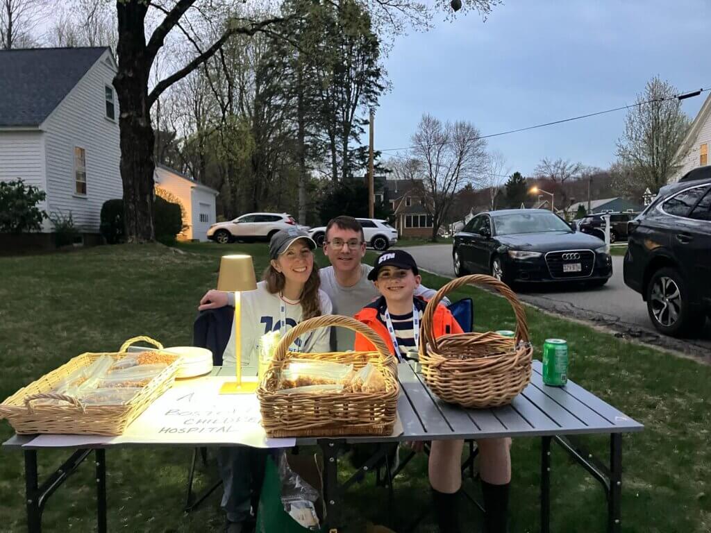 Will Resnick sells granola for a good cause. Photo: Dakota Antelman/The Acton Bridge