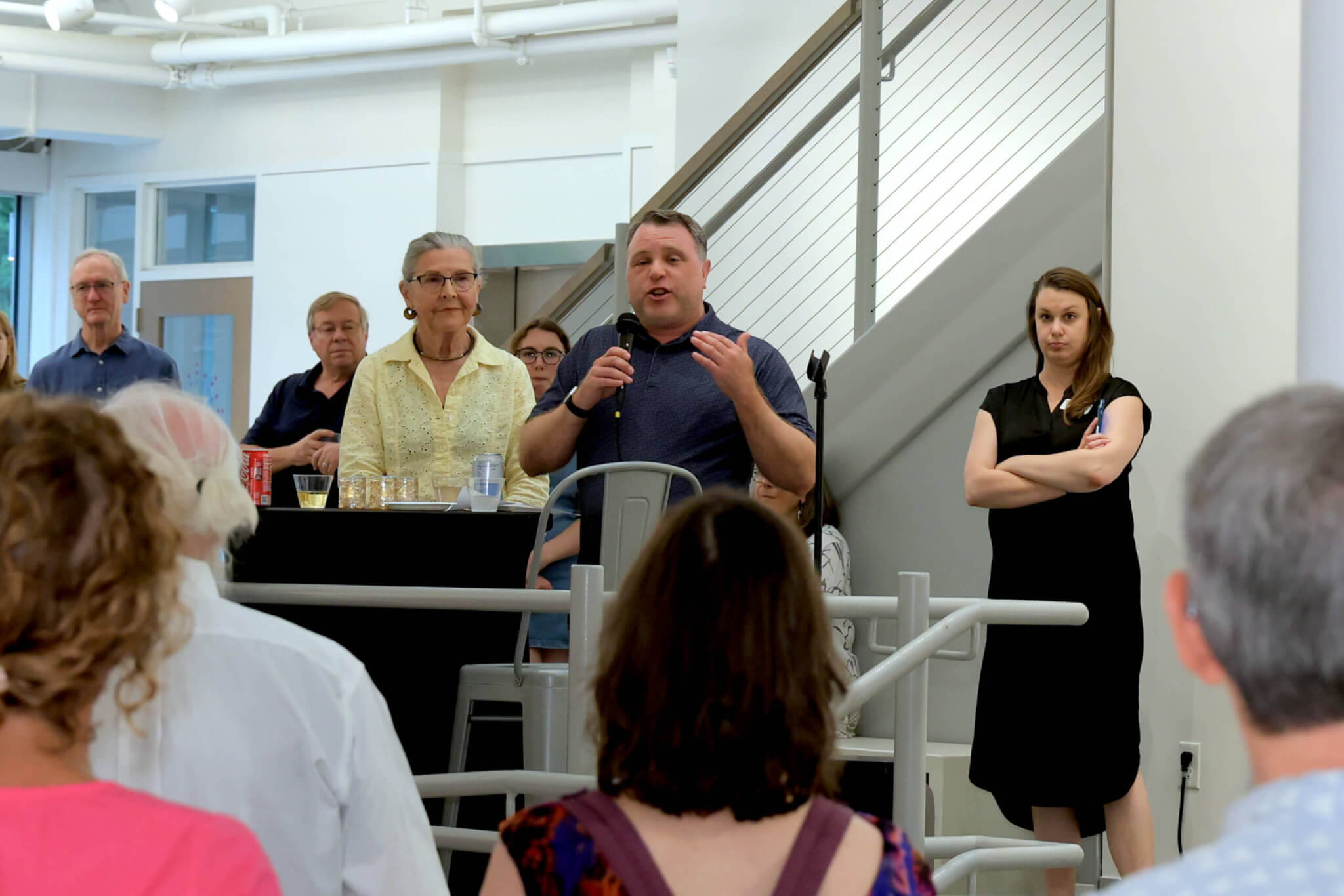 Director of Education Jason Springer speaking at the opening. Photo by Gregory Ciccarelli