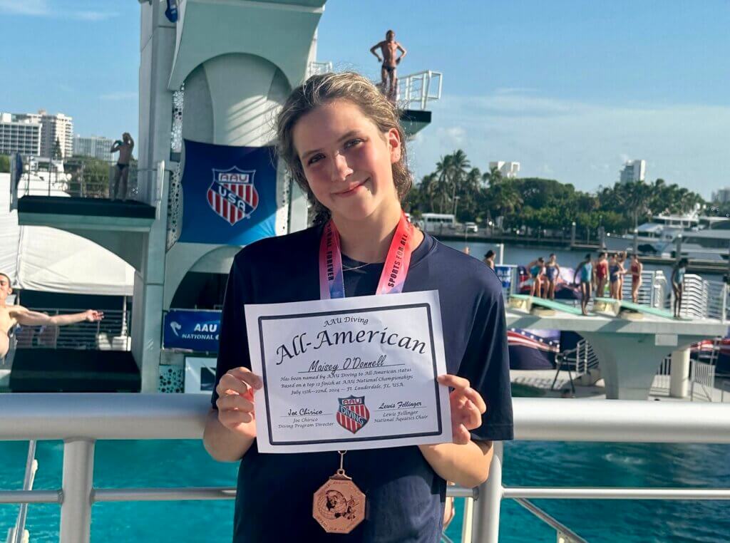 Maisey O'Donnell. Photo courtesy of Joe Chirico, Boston Area Diving