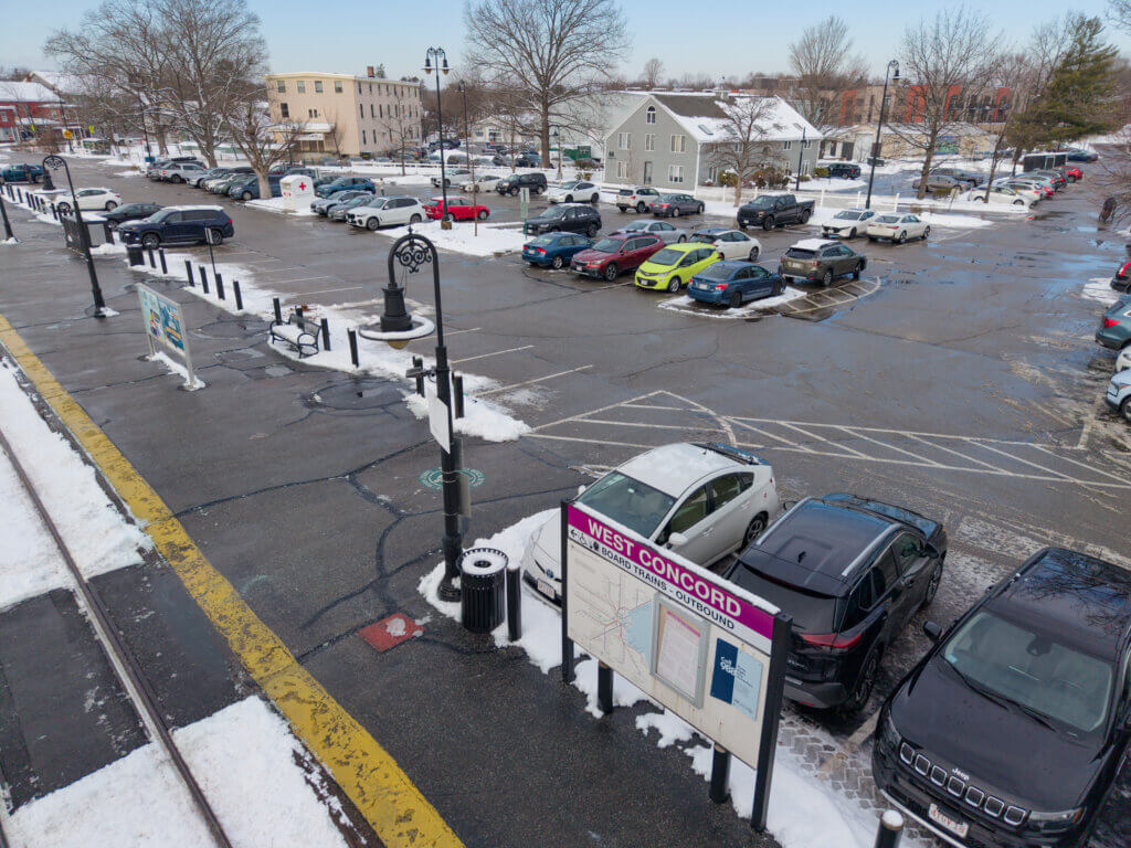 Deputy Town Manager Megan Zammuto says she’s looking into whether the West Acton MBTA parking lot could host a new cell project instead of Rideout Park. Photo: Carl Calabria/The Acton Bridge