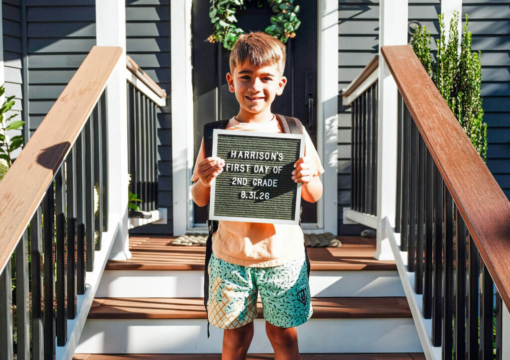 Brandt D’Agostino, 6, is beginning kindergarten at Thoreau Elementary School.