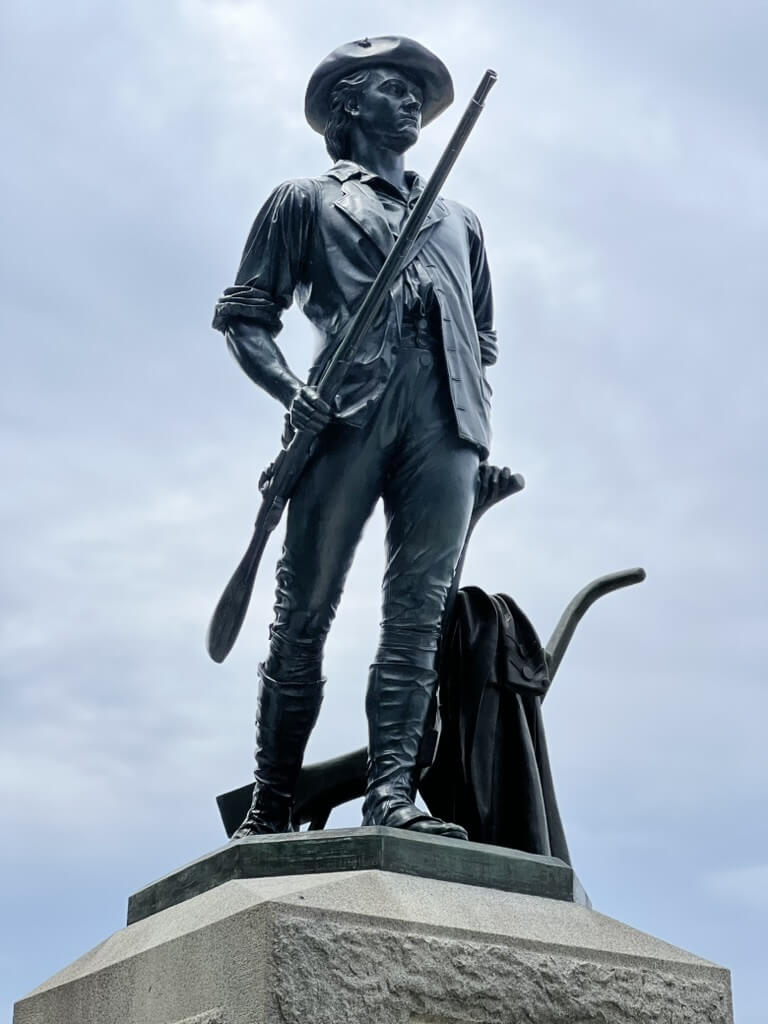 French’s iconic Minute Man at the North Bridge. Photo: Celeste Katz Marston/The Acton Bridge