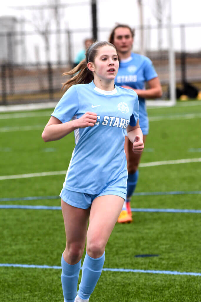 Emmy O’Donnell has been playing club soccer with FC Stars for more than a decade. Photo by Elise Jolie