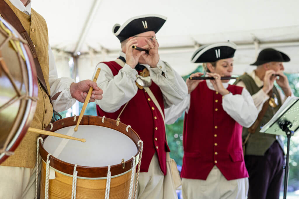 Fife and drum music helped provide direction on the Revolutionary War battlefield.
