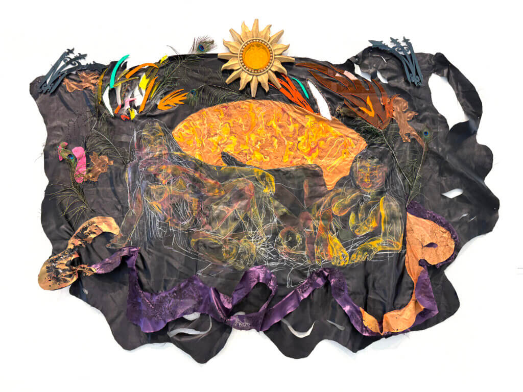 Perla Mabel’s “Morir Soñando,” in the exhibit at The Umbrella. Photo: Laurie O’Neill/The Acton Bridge