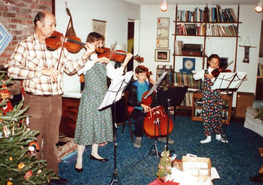 The Whitneys making music together in 1991. Courtesy photo