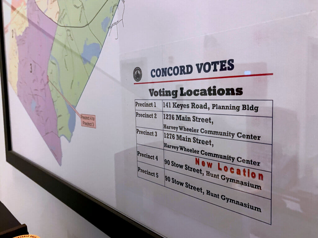 Voters will have the chance to cast their ballot in-person at one of three polling places during next month’s town election. Photo: Dakota Antelman/The Acton Bridge