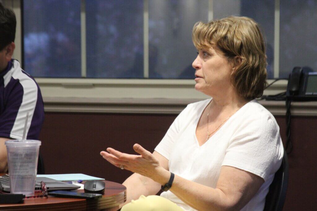 Town Planner Elizabeth Hughes said the Planning Board will probably have its hands full with MCI-Acton over the next year and isn’t recommending an immediate re-run on cell tower rezoning. Photo: Dakota Antelman/The Acton Bridge