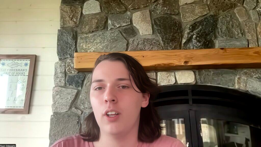 Rising CCHS senior Wilson Odewahn shared his perspective of district responses to antisemitism during Tuesday’s joint Select Board and School Committee meeting. Image via Acton Public Schools
