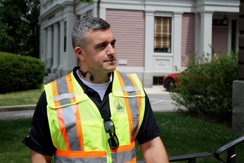 Aaron Miklosko served as Maynard’s director of public works before coming to Acton in 2019. Photo: Dakota Antelman/The Acton Bridge