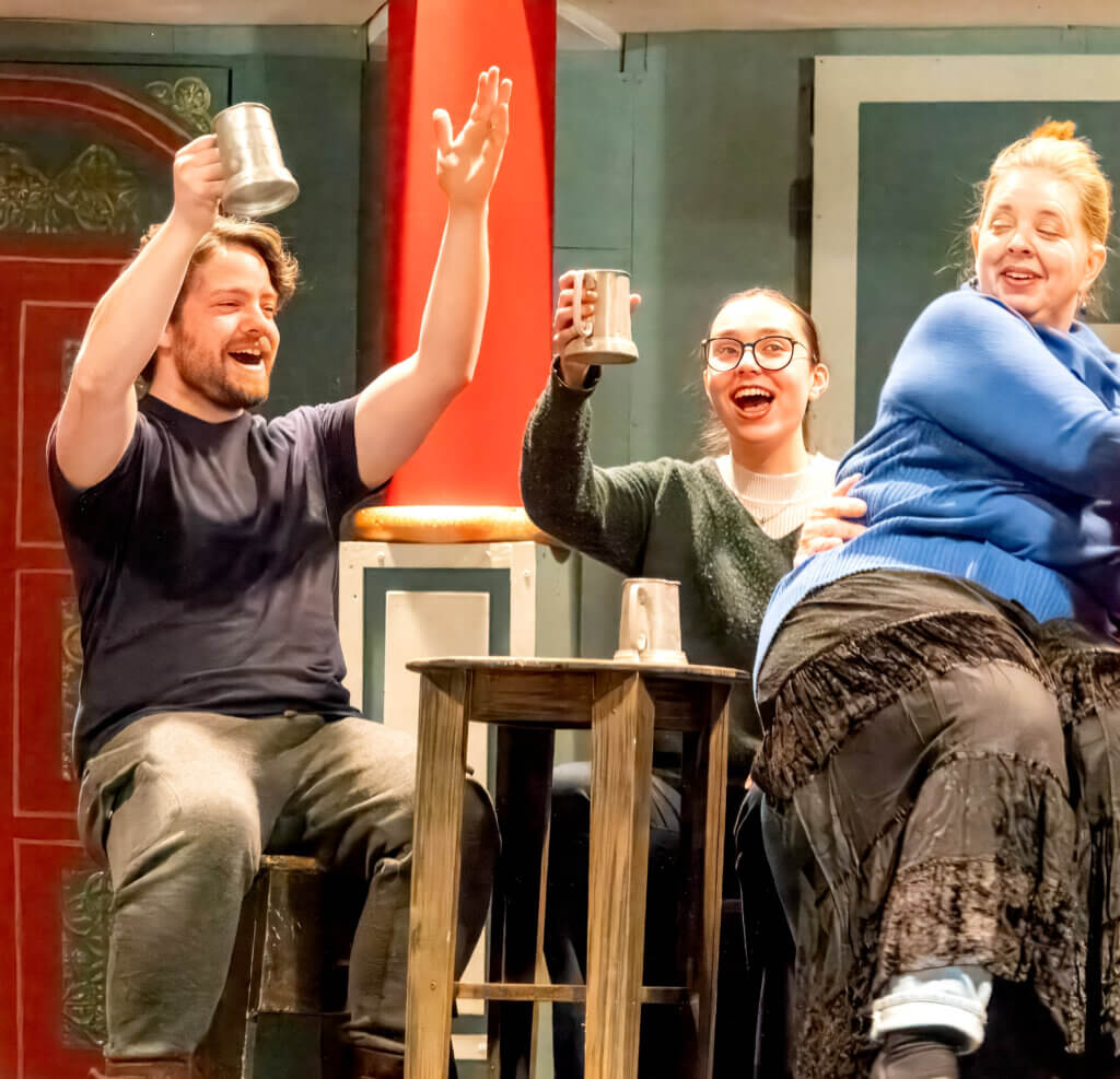 Johnny Penney of Acton, Chloe Olwell, and Emily Chapman. Photo by Chris Polari