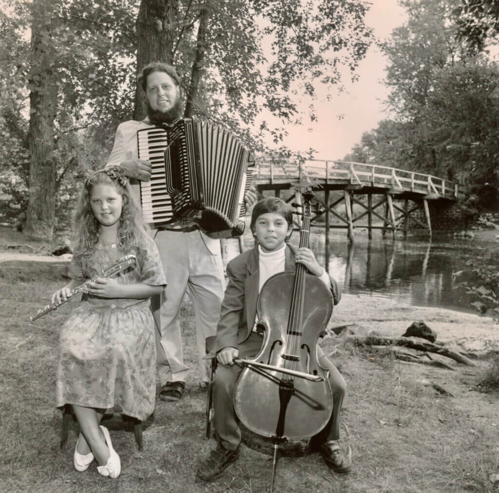 From left, Julia, Bob, and Barrett Lawson at the North Bridge. Courtesy photo