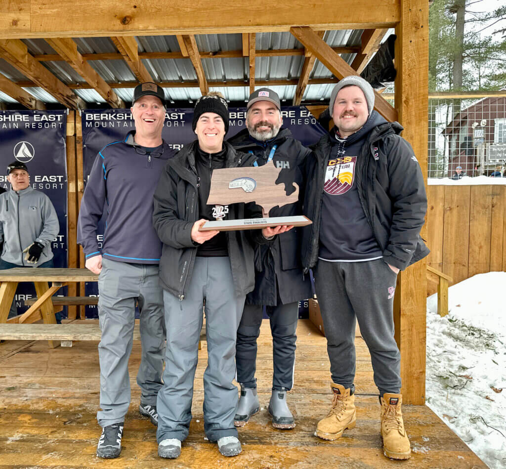 Coaches Andrew Callen, Amy Brooks, Burton Flint, and Greg Marshall. Photo by Anne Remington