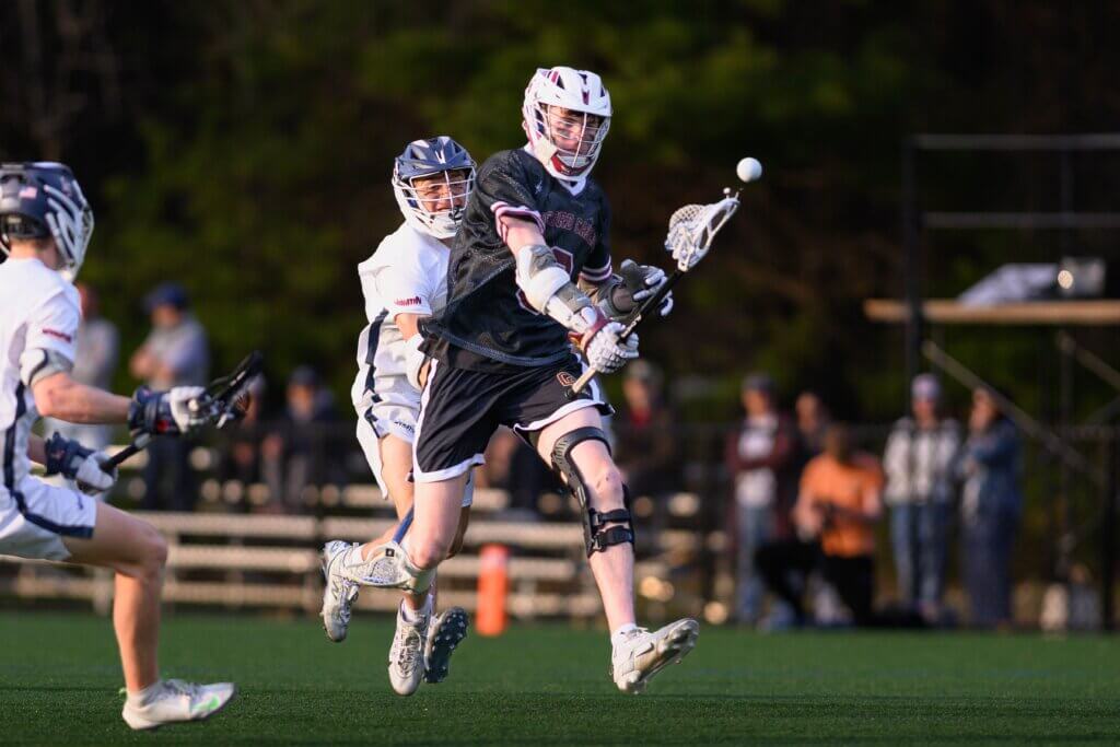 Tyler Shepard (No. 6) lets it fly against the Warriors. Photo by Jon Straggas