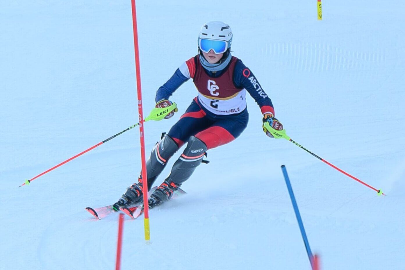 Juniper Flint finished 12th in her race and ranked ninth overall in the Omega League. Photo by David Clancy