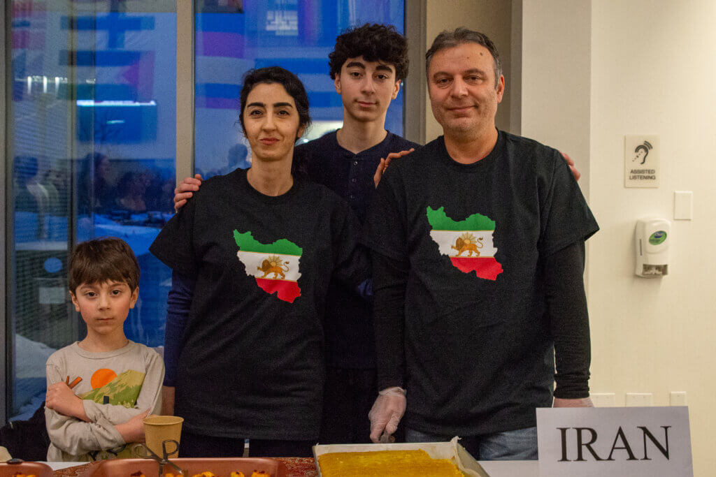 Marzieh Sharifi and her family share the Iranian dishes baklava and tachin. Photo by Maria Kielczewska