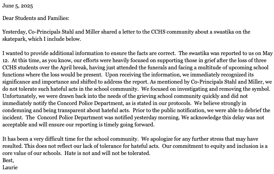 The full text of Hunter's Thursday email. 