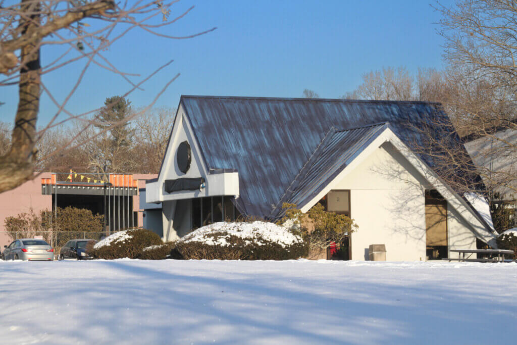Praised as a model for other sites, the emergency shelter in Acton has also dealt with pest and maintenance problems. Photo: Dakota Antelman/The Acton Bridge