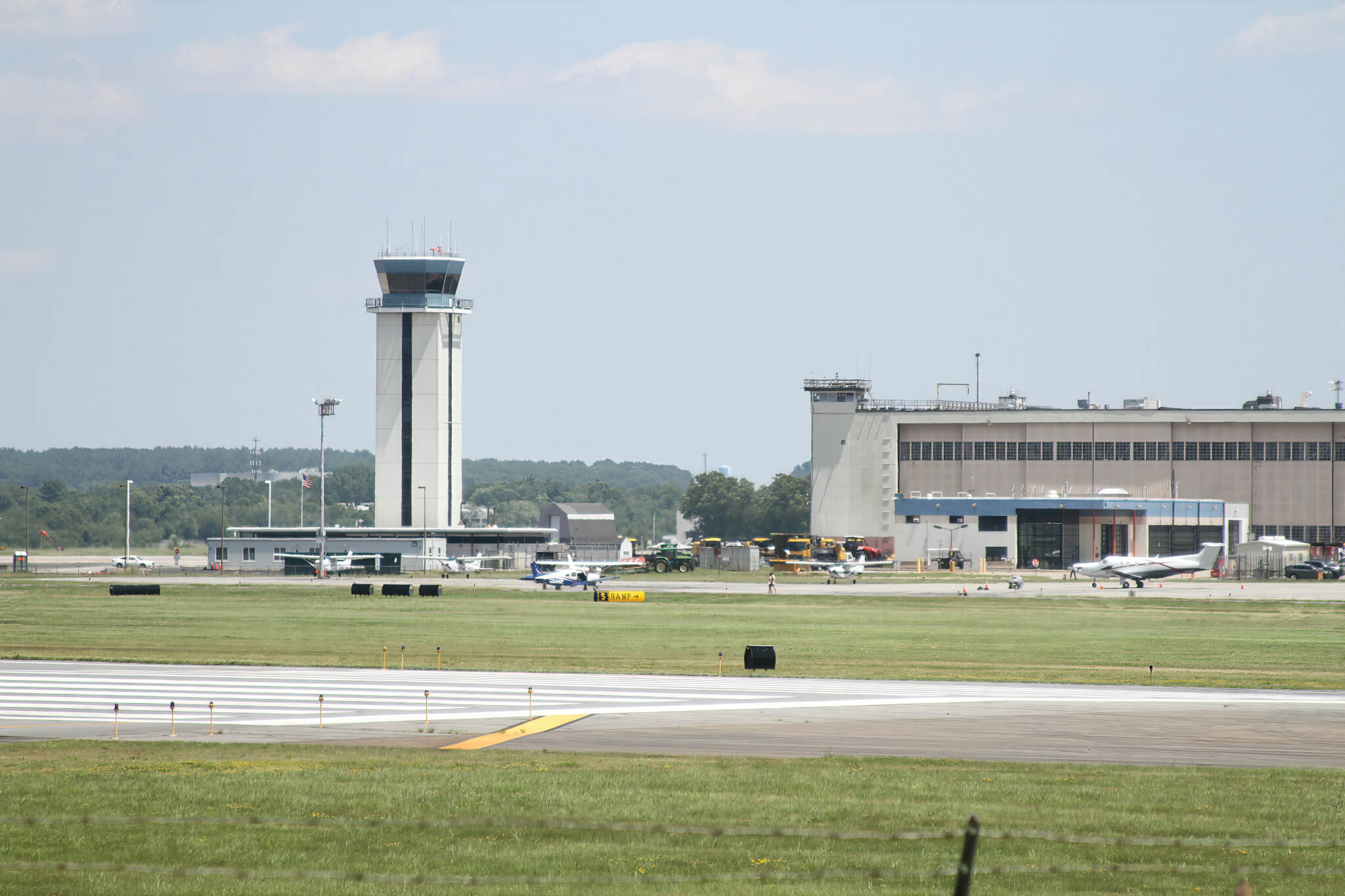 ICE has previously routed flights through Hanscom field. Advocates think there’s been an uptick since President Donald Trump took office. Photo: Dakota Antelman/The Acton Bridge