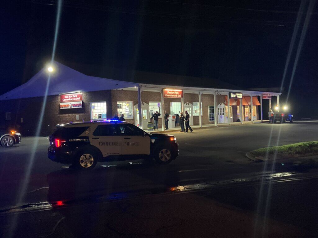 A police investigation continued as of 10 p.m. Thursday. Photo: Dakota Antelman/The Acton Bridge