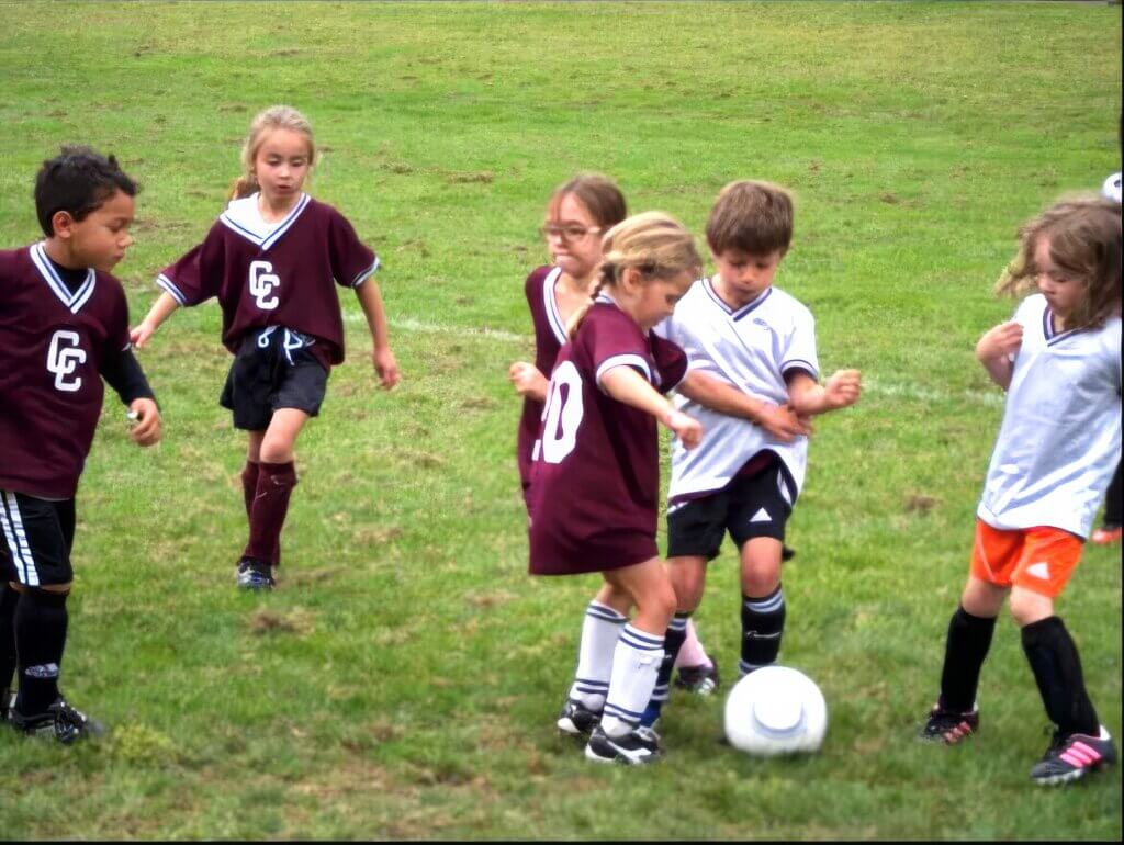 A young Emmy O’Donnell in her early years on the Acton soccer fields. Courtesy photo