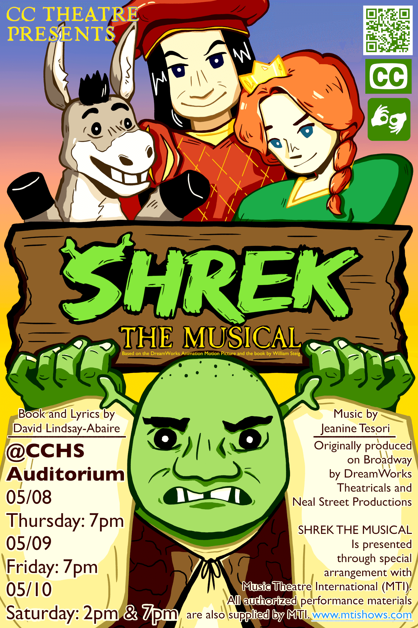 'Shrek' poster design by Calista Wong, '25.