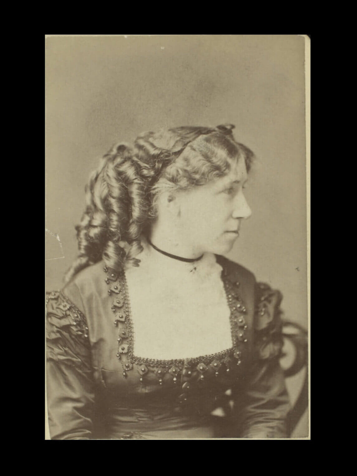 A portrait of May Alcott, who was an artist. Courtesy of Special Collections