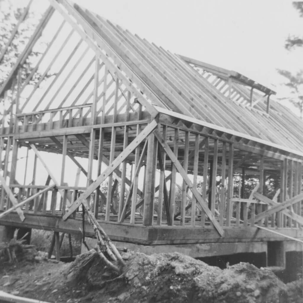 Kelner’s family home under construction. Courtesy photo