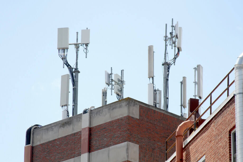 Cell antennas at Emerson Hospital provide some coverage in a town with notoriously spotty connections. Photo: Dakota Antelman/The Acton Bridge