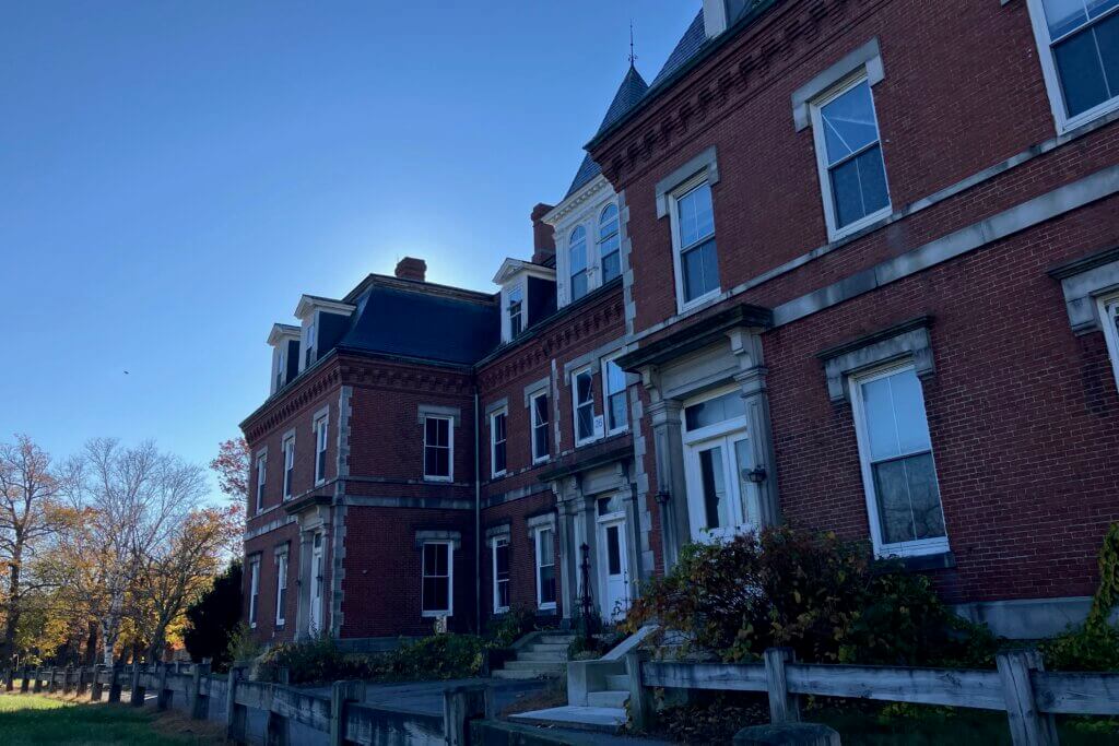 While other parts of the old MCI-Acton prison might meet the wrecking ball, many hope to preserve the prominent Superintendent’s House along Route 2. Photo: Dakota Antelman/The Acton Bridge