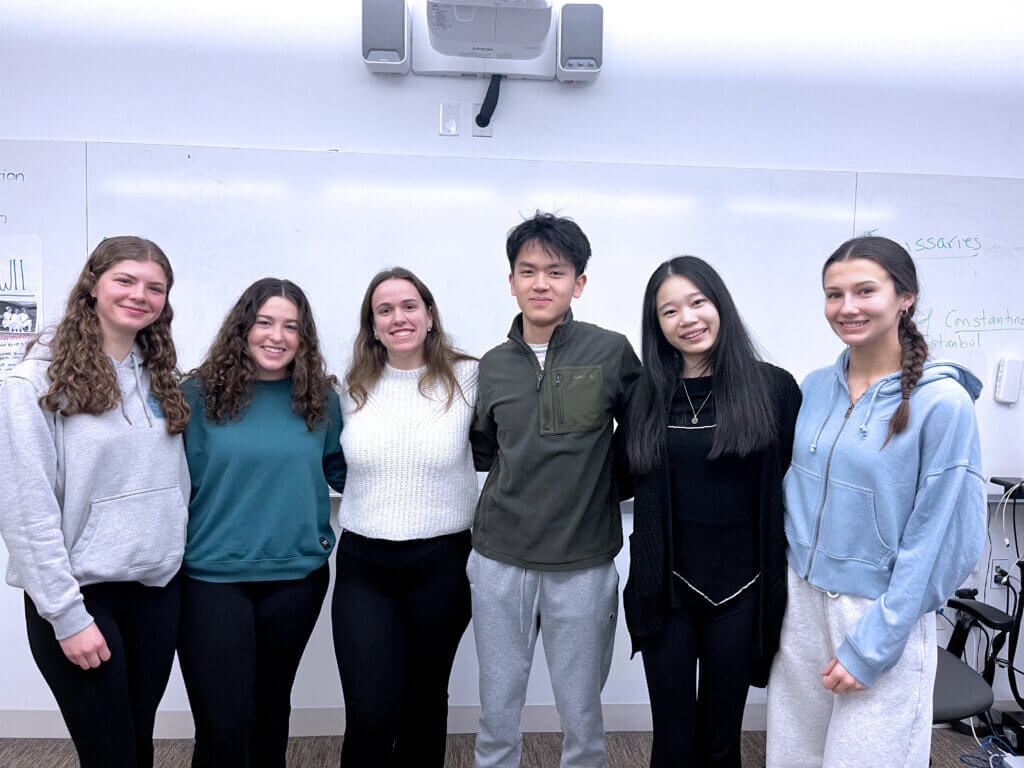 Six members of the Rho Kappa leadership team. Photo courtesy of Sadie Kokoszka