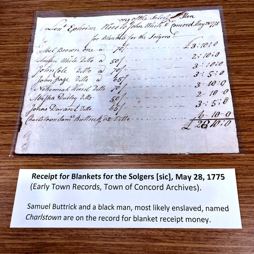 One of the primary sources van Duzer used from the special collections at the Acton Free Public Library. Photo: Laurie O’Neill/the Acton Bridge