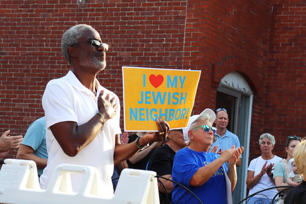 School Committee member Michael Williams listens to the speakers. Photo: Trace Salzbrenner/The Acton Bridge