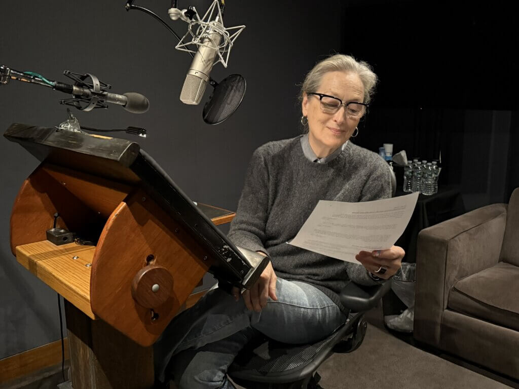 Voicing the figures of four Thoreau contemporaries is actor Meryl Streep. Photo by Erik Ewers