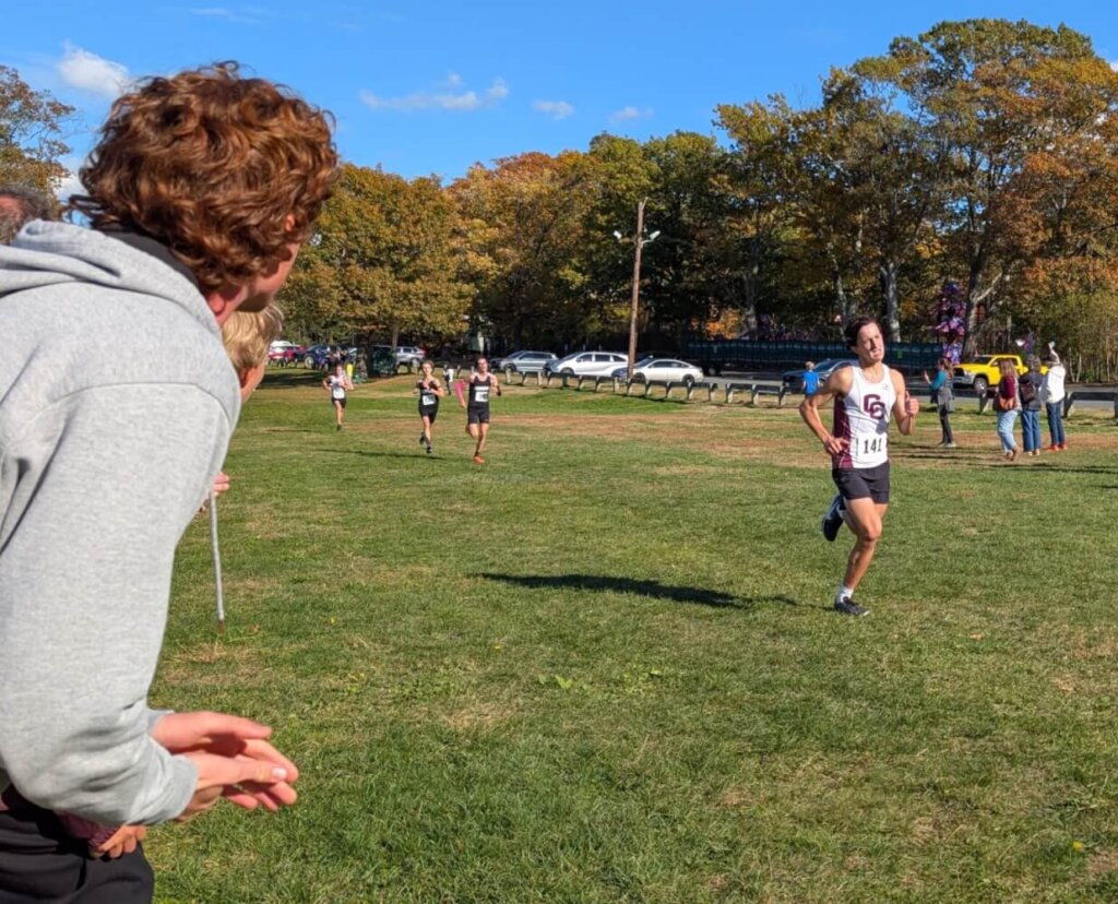 Charlie MacDonald led the way for Patriots runners, finishing in second place overall. Photo by Adam Synnestvedt