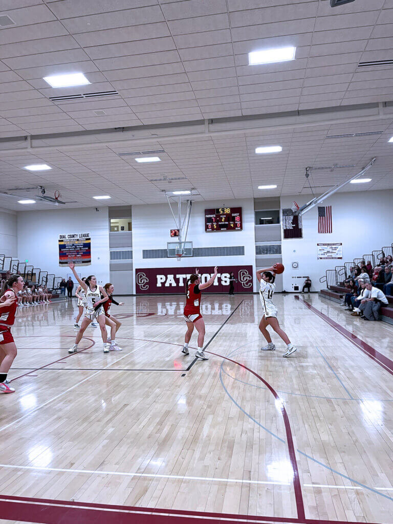 May Isenberg is open for a pass from Ali Davagian. Photo by Kleem Chaudhary
