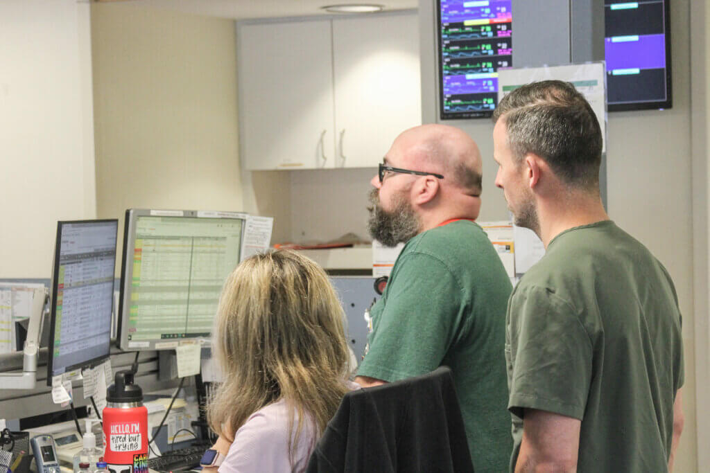 Staff in the existing emergency department at Emerson Hospital work in a 1960s-era facility that has sometimes neared 130% capacity. Photo: Dakota Antelman/The Acton Bridge
