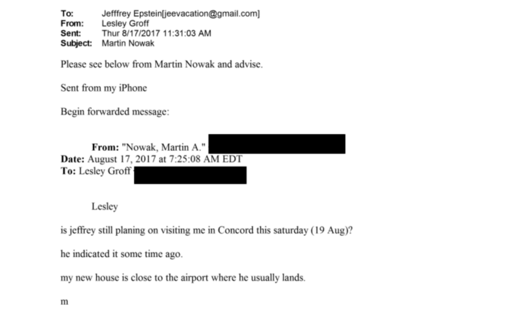 Image via Justice Department Epstein Library