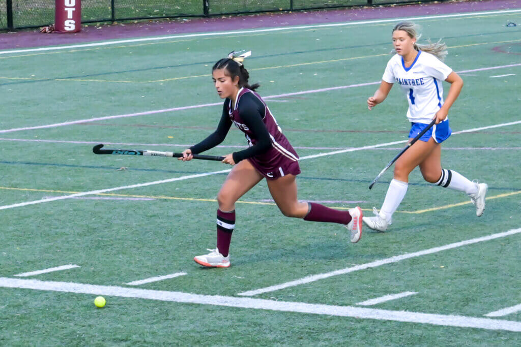 Kaia Triola came out swinging, tallying two assists in the first half. Photo by David Clancy