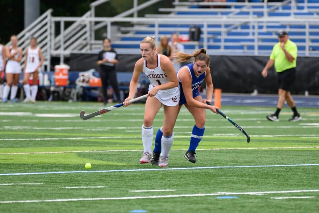 CCHS midfielder Abby Ruhmann controls the center. Photo by David Clancy