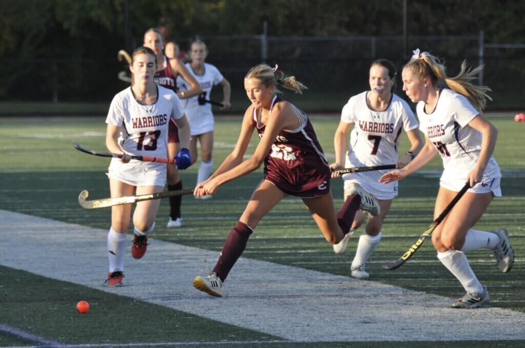 Bridget Fivek outworks Lincoln-Sudbury. Photo by David Clancy