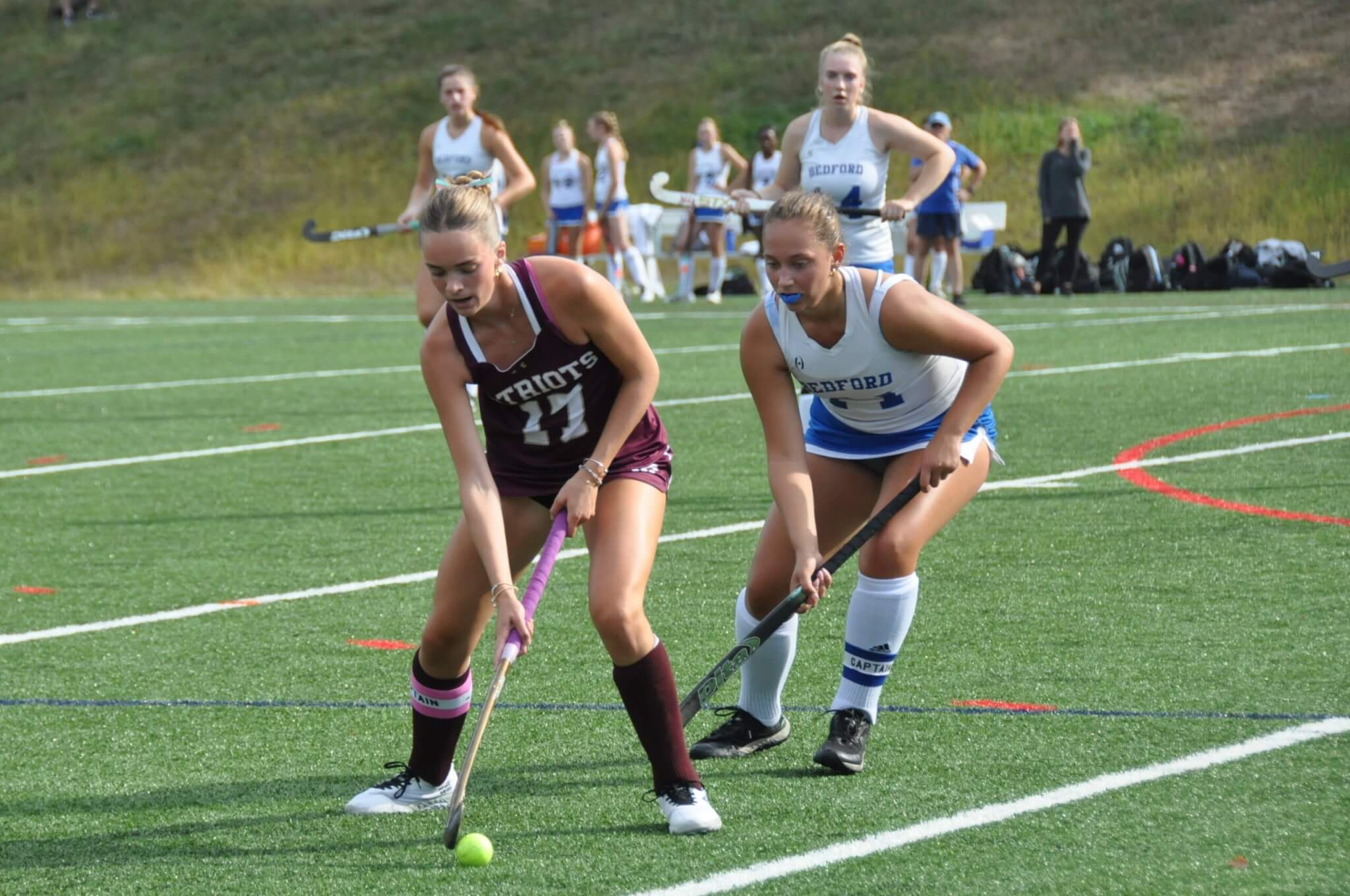 Co-captain Brynn Chaffee controls the ball. Photo by David Clancy