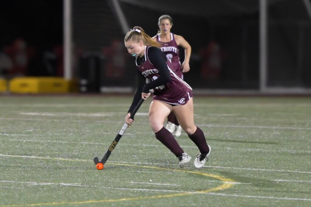 Lilly Woodman advances upfield against Weston on October 23. Photo by David Clancy