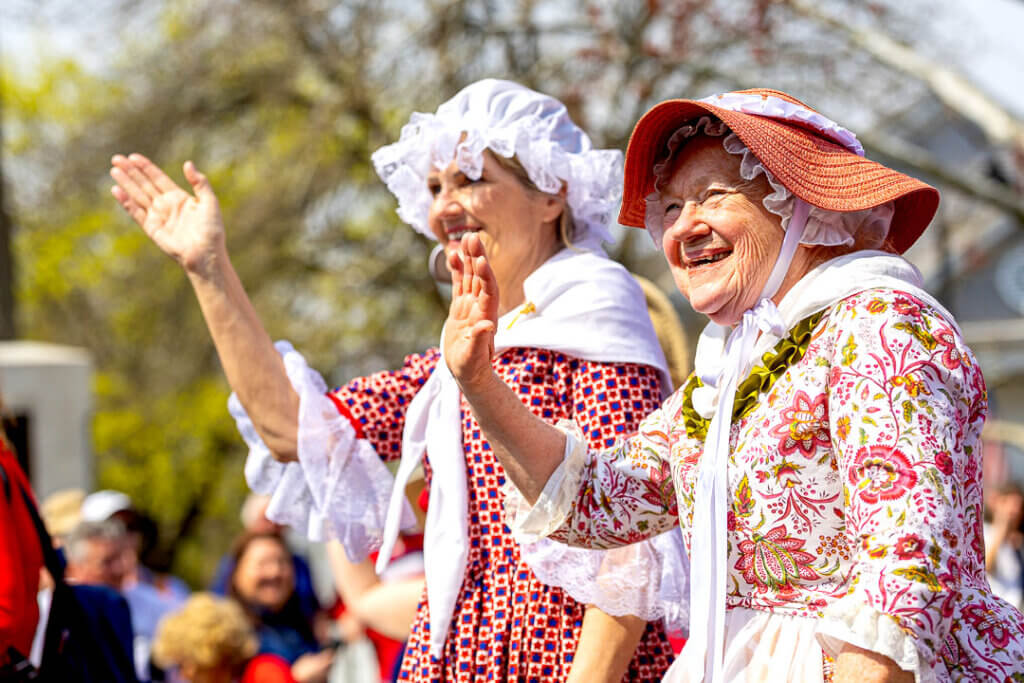 Period costumes were the order of the day. Photo: Stephen Beyer/The Acton Bridge