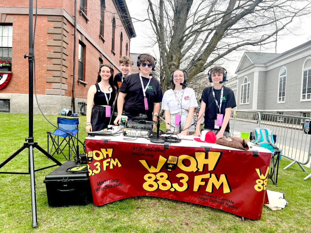 Reporting live... WIQH. Photo by Sarafina Zhang