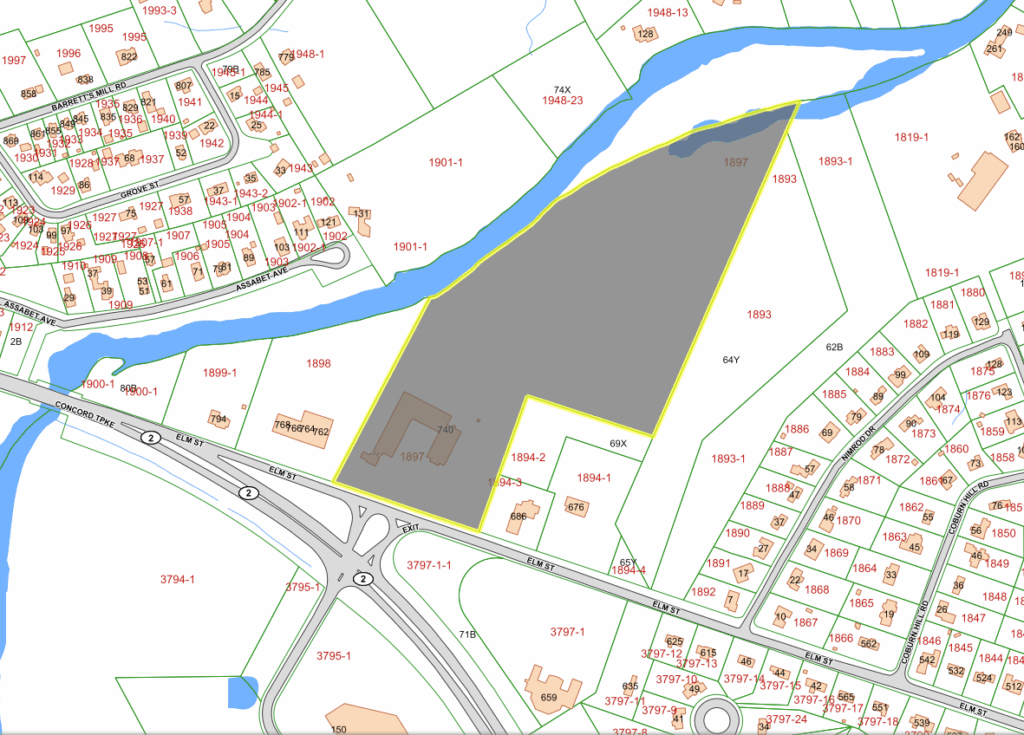 The 20-acre property at 740 Elm Street is valued at $7.1 million, according to town records. Courtesy image
