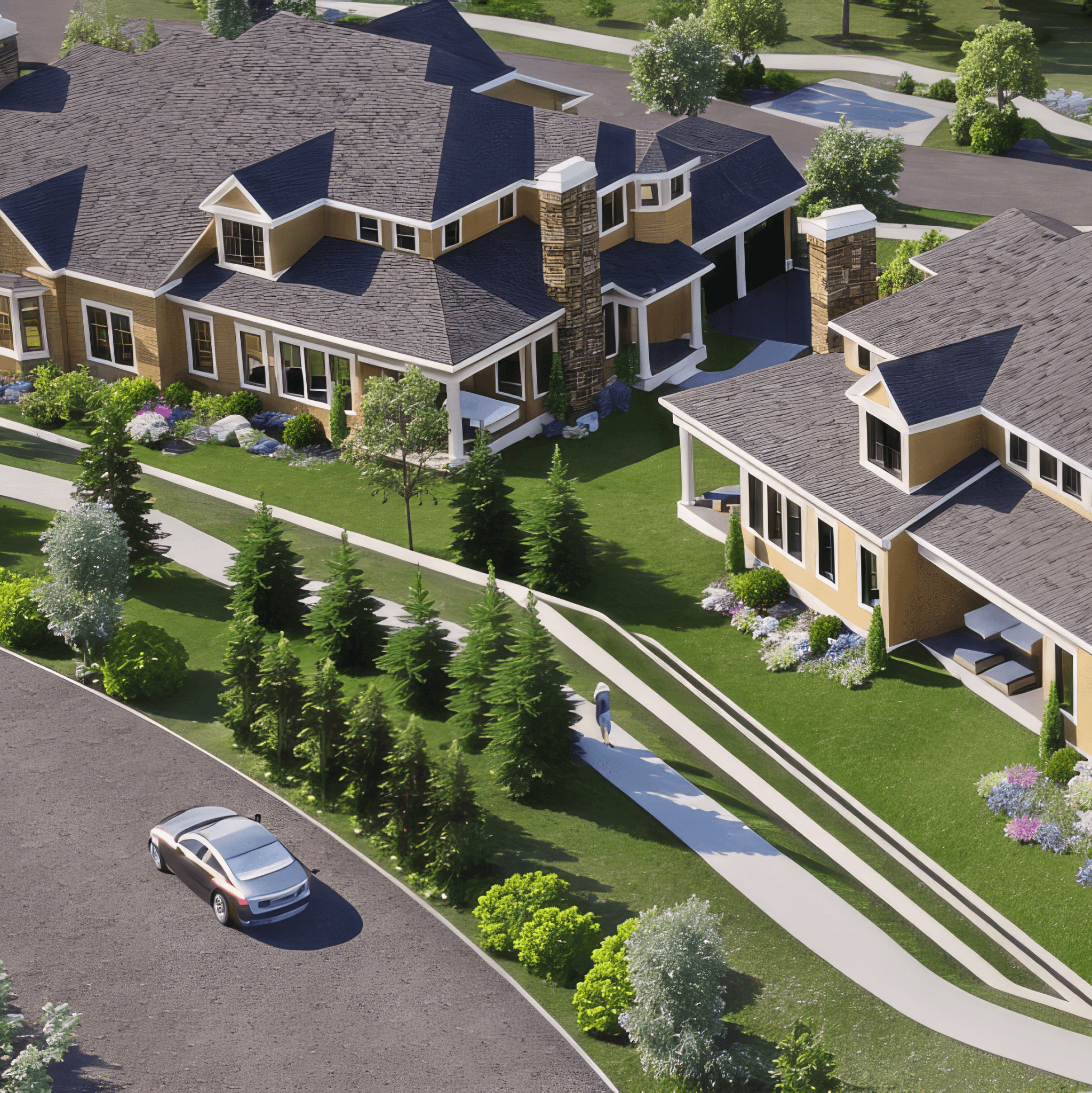 A “preliminary concept” illustration shows townhome units being considered as part of a Newbury Court expansion. Image via Newbury Court