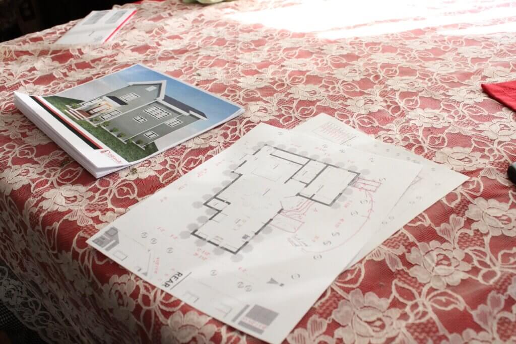 Nancy Allam says she’s building a home roughly the same size as the one that burned last year. Photo: Dakota Antelman/The Acton Bridge