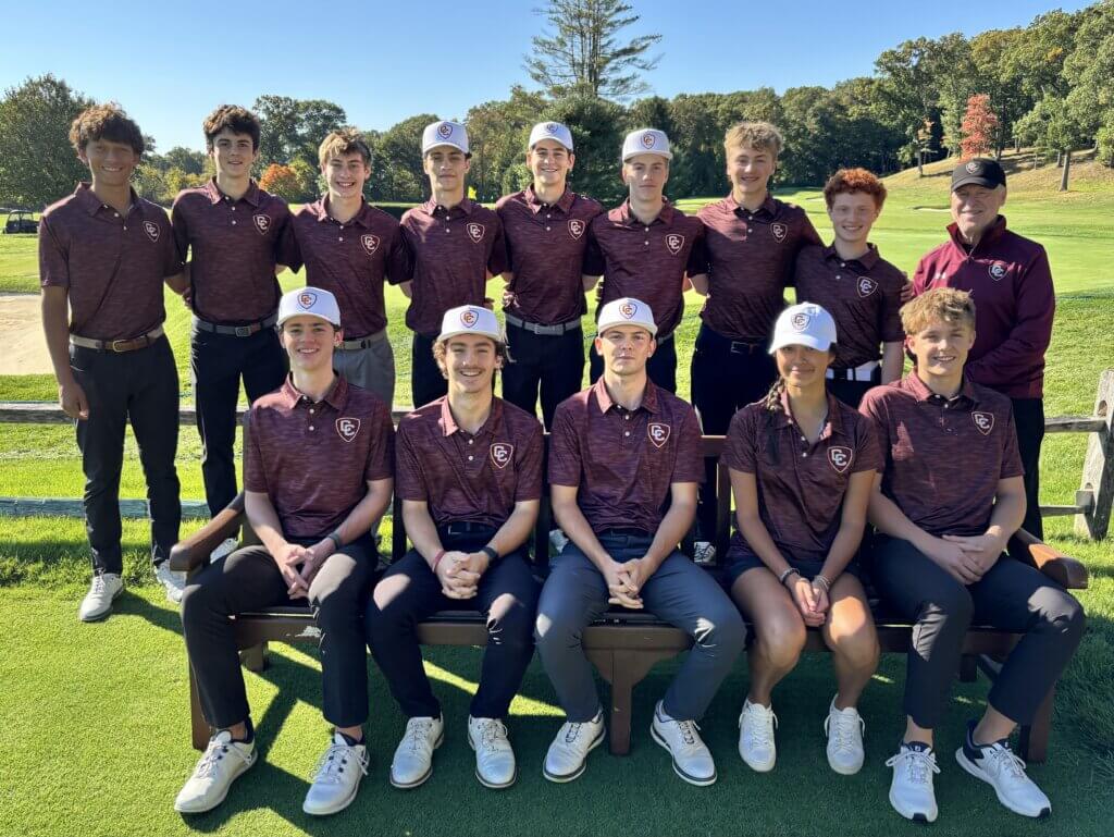 The 2026 Acton-Carlisle golf team. Front row, from left, Jake Jones, Joe Grasso, Glen Murdough, Sophie Redmond, Jake Erston; back row, from left, Calvin Alexander, Fisher Tibbett, Jonah Weyant, Evan Koder, Tate Miller, Ben Brooks, Wyatt Harrington, Dominick Lynch, Coach Carl Sweeney. Missing from photo: Otto Smith, Coach Dan Harrington.