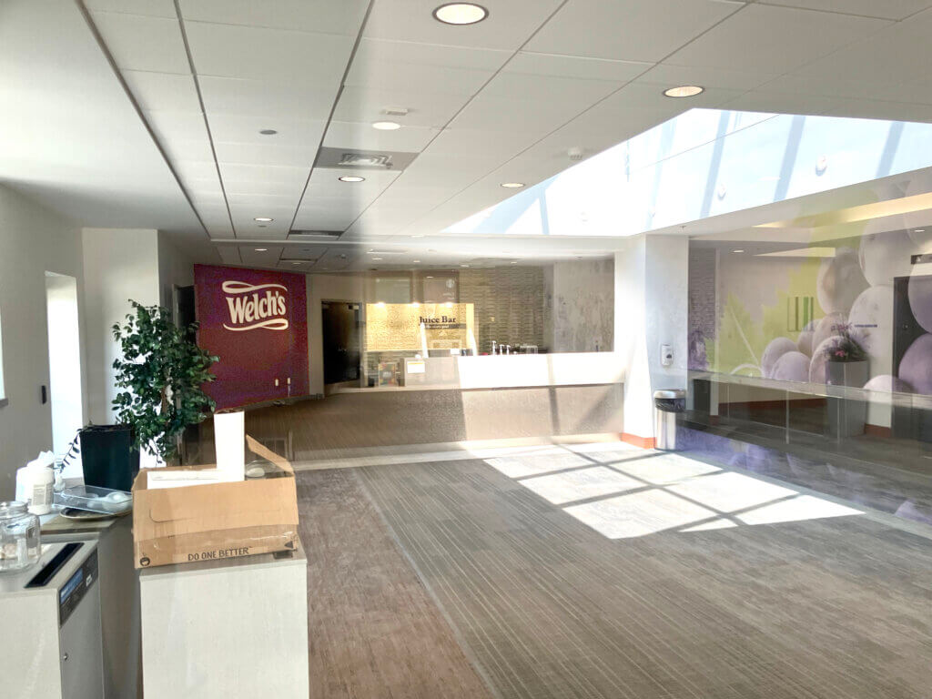 Welch’s branding still adorned the company’s old Acton offices one recent afternoon. Photo: Dakota Antelman/The Acton Bridge